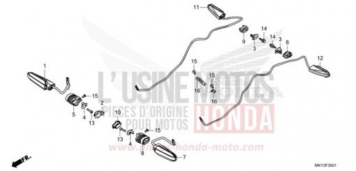 BLINKER (CBR650RA) CBR650RAM de 2021